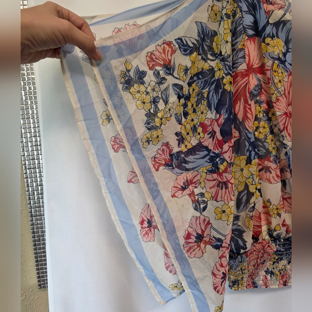 Max Studio Multicolor Floral Blouse - Picture 4 of 5